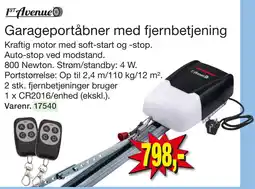 Harald Nyborg Garageportåbner med fjernbetjening tilbud