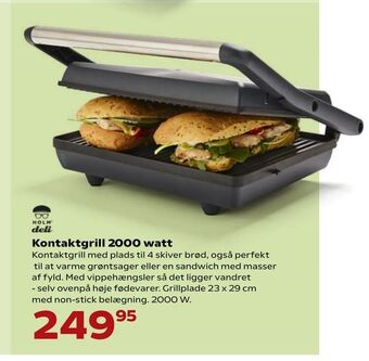 Kontaktgrill 2000 watt