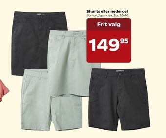 Kvickly Shorts eller nederdel tilbud