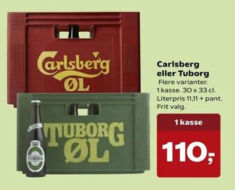 Kvickly Carlsberg eller Tuborg tilbud