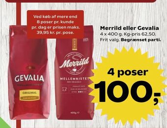 Kvickly Merrild eller Gevalia tilbud