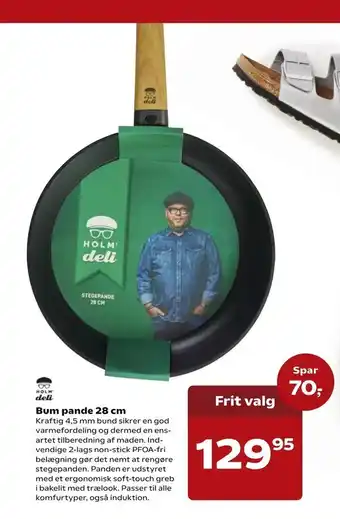 Kvickly Bum pande 28 cm tilbud