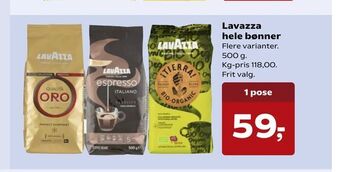 Lavazza hele bønner