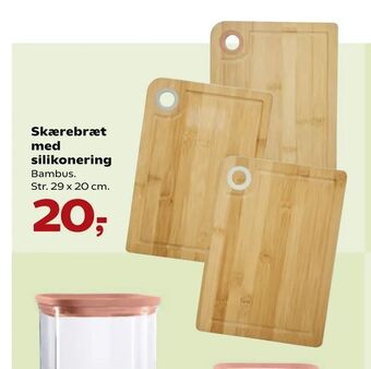 Kvickly Skærebræt med silikonering tilbud