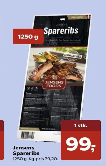 Kvickly Jensens Spareribs tilbud