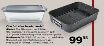 Kvickly Glasfad eller bradepande tilbud