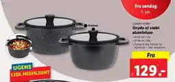 Lidl LIVARNO HOME® Gryde af støbt aluminium tilbud
