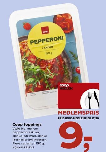 Coop toppings