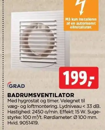 jem & fix GRAD BADRUMSVENTILATOR tilbud