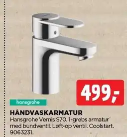 jem & fix hansgrohe HÅNDVASKARMATUR tilbud