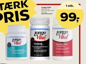 Kvickly Longo Vital tilbud