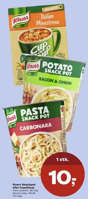 Knorr Snackpot eller CupaSoup