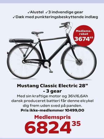 Mustang Classic Electric 28" - 3 gear