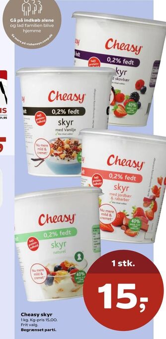Kvickly Cheasy skyr tilbud