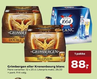 Kvickly Grimbergen eller Kronenbourg blanc tilbud