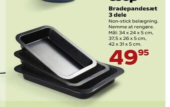 Kvickly Bradepandesæt 3 dele tilbud