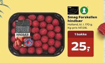 Kvickly Smag Forskellen hindbær tilbud