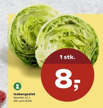 Kvickly Icebergsalat tilbud