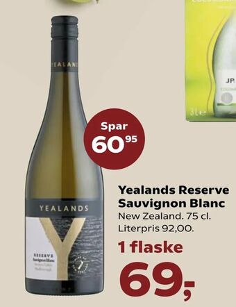 Kvickly Yealands Reserve Sauvignon Blanc tilbud