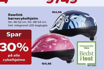 Kvickly Rawlink børnecykelhjelm tilbud