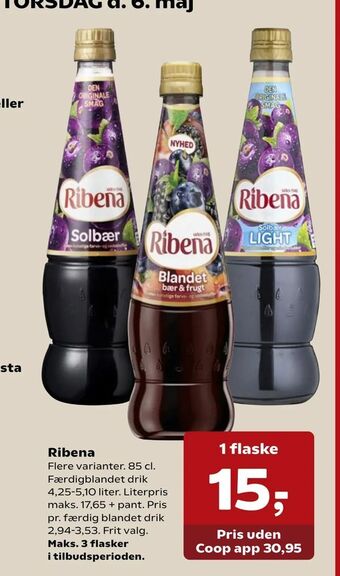 SuperBrugsen Ribena tilbud