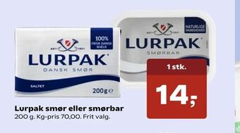 SuperBrugsen Lurpak smør eller smørbar tilbud
