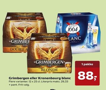 SuperBrugsen Grimbergen eller Kronenbourg blanc tilbud
