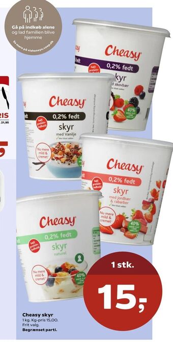 SuperBrugsen Cheasy skyr tilbud