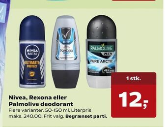 SuperBrugsen Nivea, Rexona eller Palmolive deodorant tilbud