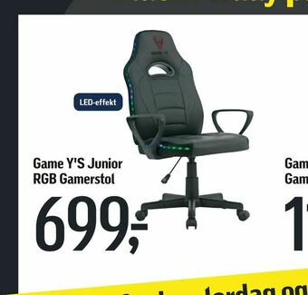 Game Y'S Junior RGB Gamerstol