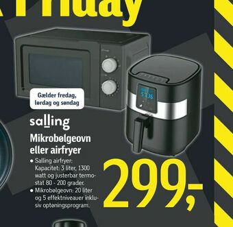 Føtex Mikrobølgeovn eller airfryer tilbud