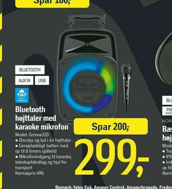 Bluetooth højttaler med karaoke mikrofon