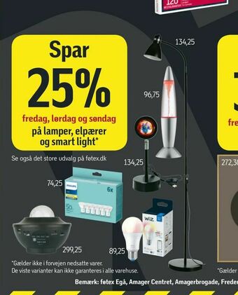 Føtex Lamper, elpærer og smart light tilbud