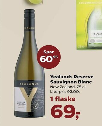 SuperBrugsen Yealands Reserve Sauvignon Blanc tilbud