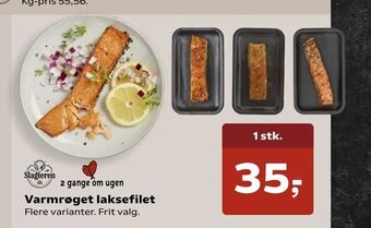 SuperBrugsen Varmrøget laksefilet tilbud