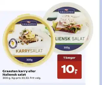SuperBrugsen Graasten karry eller italiensk salat tilbud