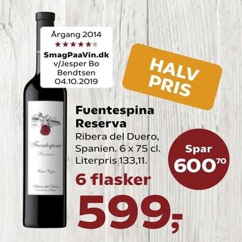SuperBrugsen Fuentespina Reserva tilbud