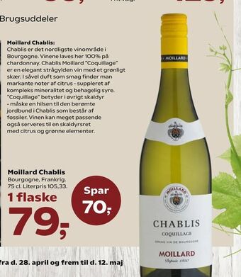 SuperBrugsen Moillard Chablis tilbud