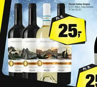 Calle Piccini Italian Origins tilbud