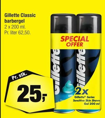 Calle Gillette Classic barbergel tilbud