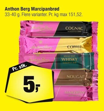 Calle Anthon Berg Marcipanbrød tilbud