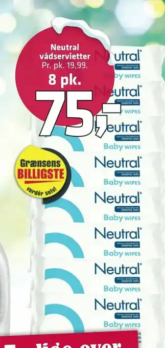 Fleggaard Neutral vådservietter tilbud