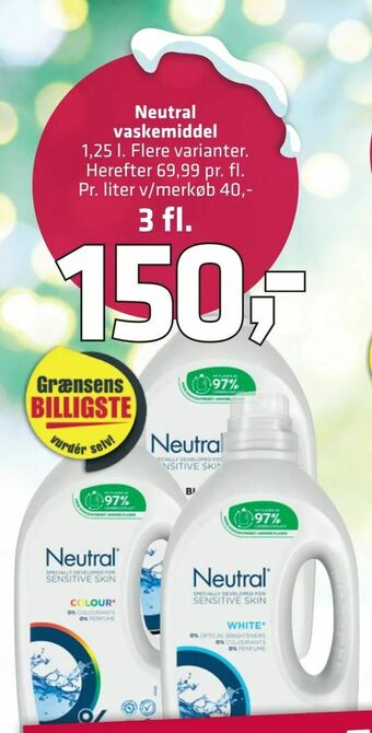 Fleggaard Neutral vaskemiddel tilbud