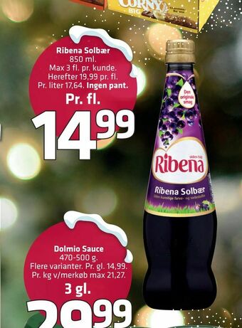 Fleggaard Ribena Solbær tilbud