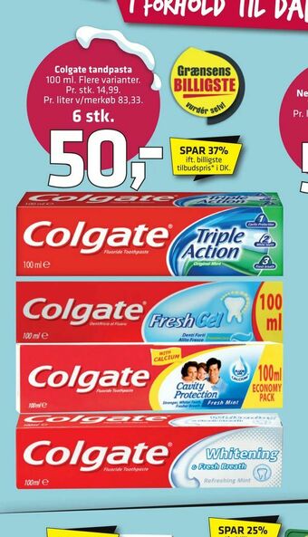 Fleggaard Colgate tandpasta tilbud
