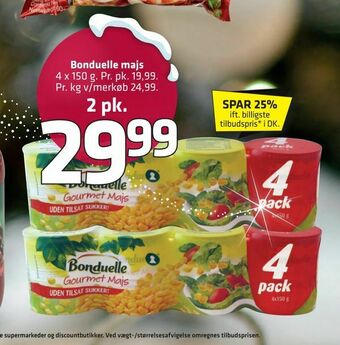Fleggaard Bonduelle majs tilbud