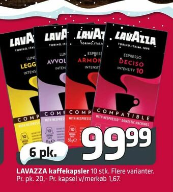 Fleggaard LAVAZZA kaffekapsler tilbud