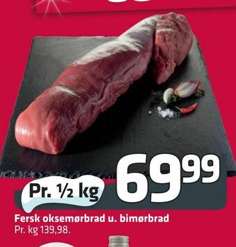 Fleggaard Fersk oksemørbrad u. bimørbrad tilbud