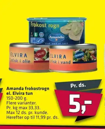 Fleggaard Amanda frokostrogn el. Elvira tun tilbud