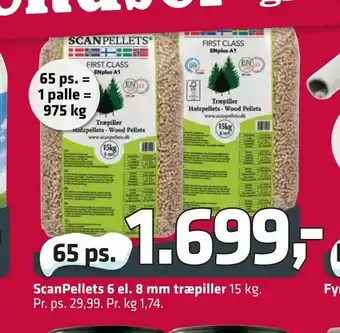 ScanPellets 6 el. 8 mm træpiller